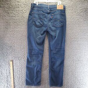 Levis Jeans Mens 36x32 Blue 514 Regular Fit Straight Leg Denim Zip Fly